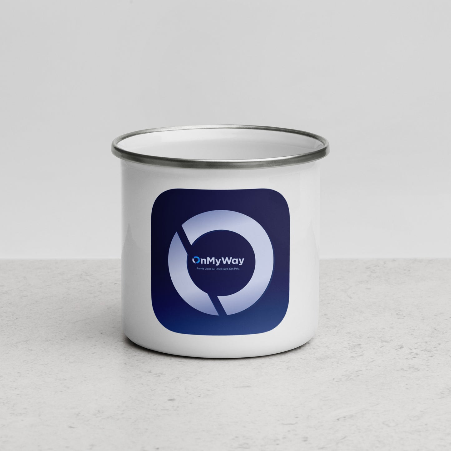 OnMyWay Enamel Mug