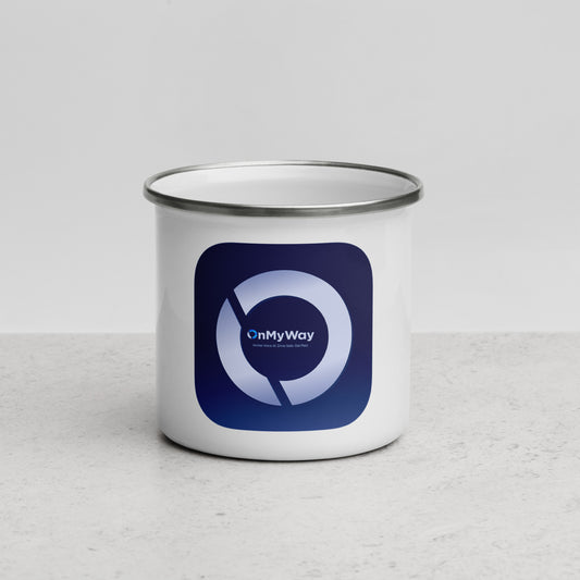 OnMyWay Enamel Mug