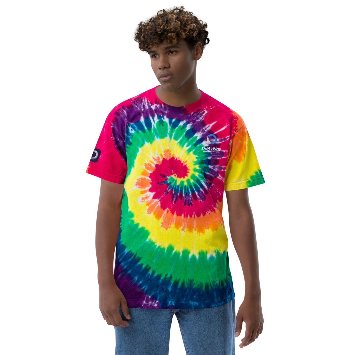 OnMyWay Oversized tie-dye t-shirt