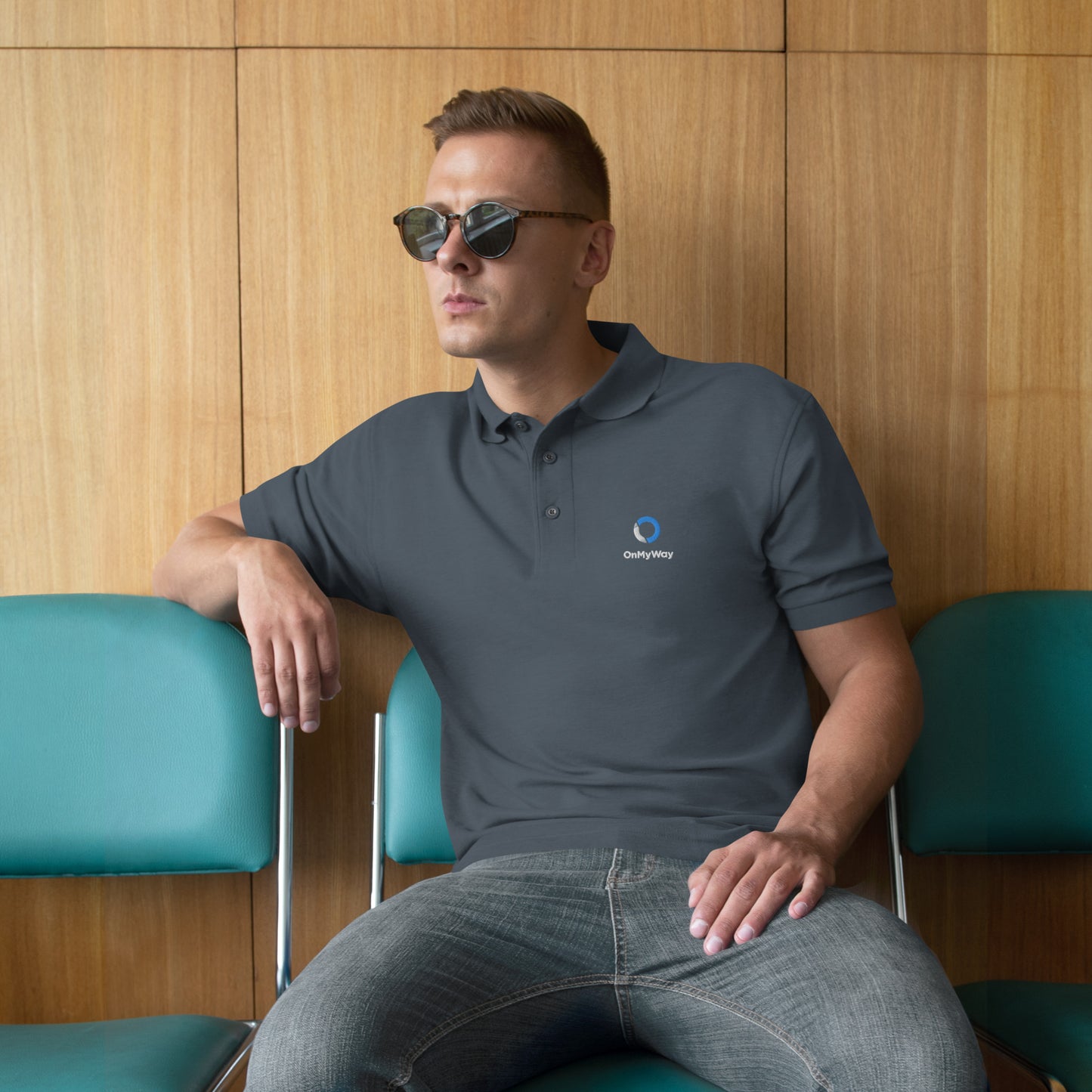 OnMyWay Men's Premium Polo