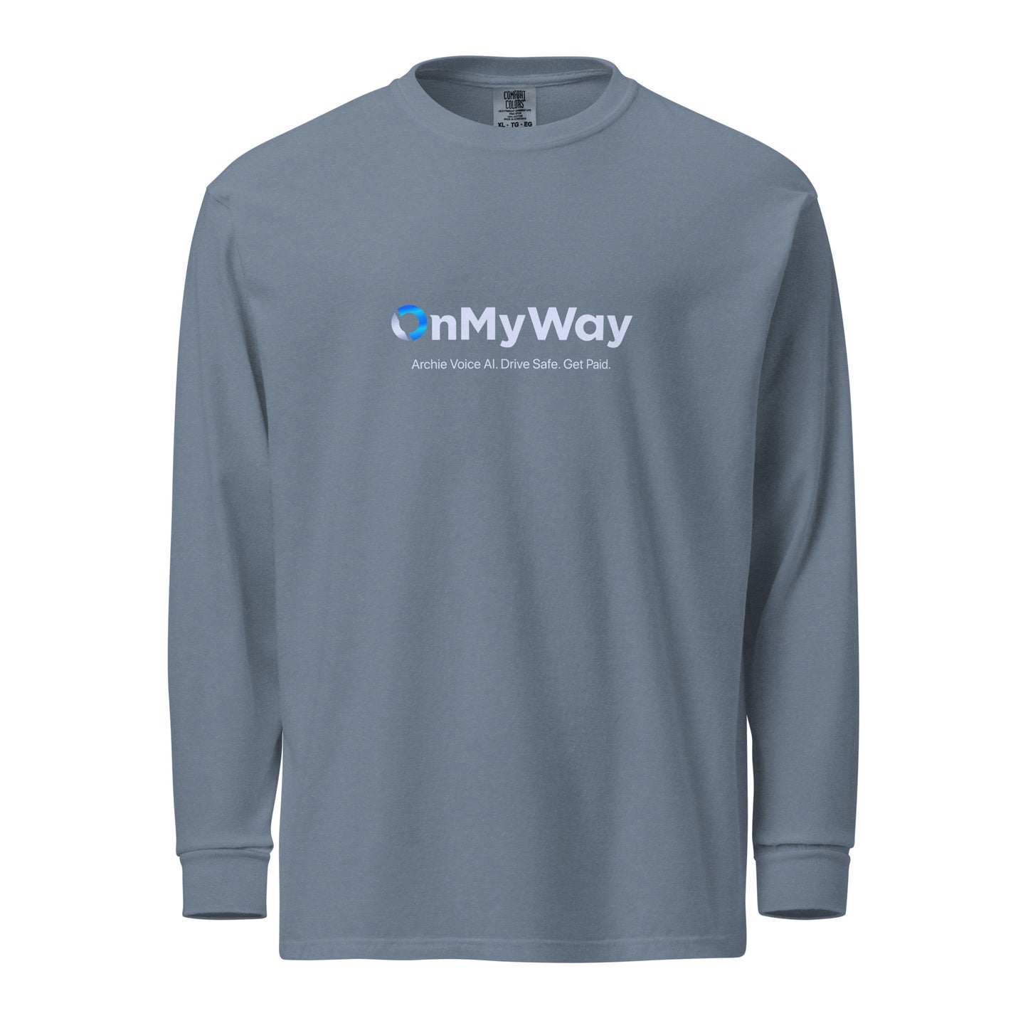 OnMyWay Garment-dyed heavyweight long-sleeve shirt