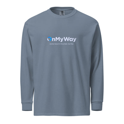 OnMyWay Garment-dyed heavyweight long-sleeve shirt