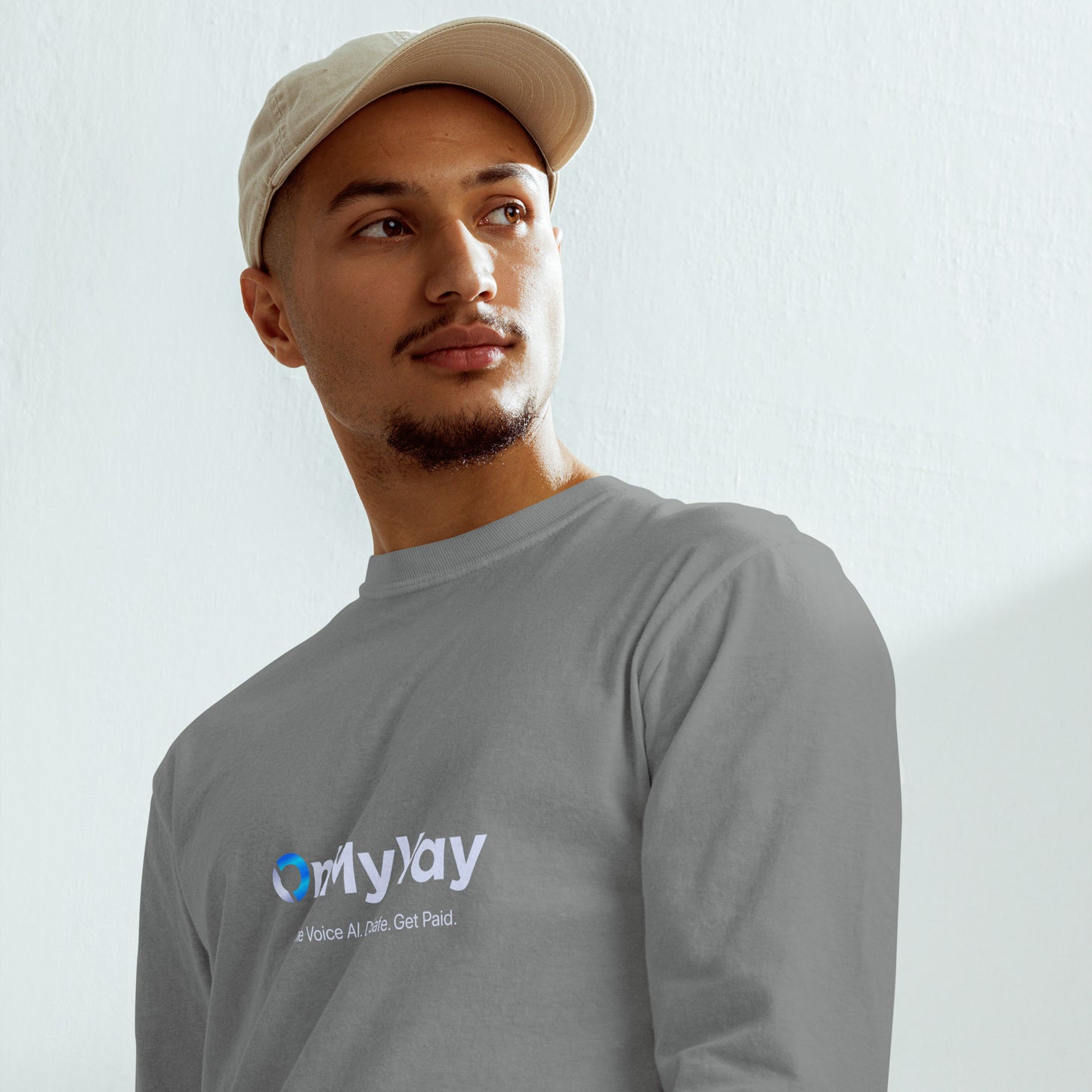 OnMyWay Garment-dyed heavyweight long-sleeve shirt