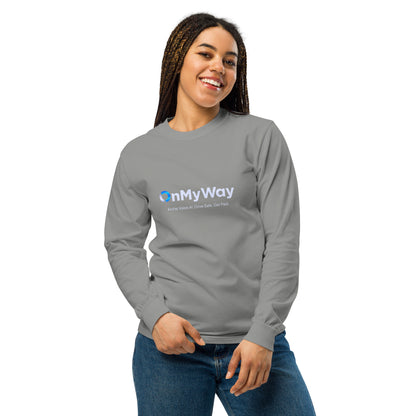 OnMyWay Garment-dyed heavyweight long-sleeve shirt