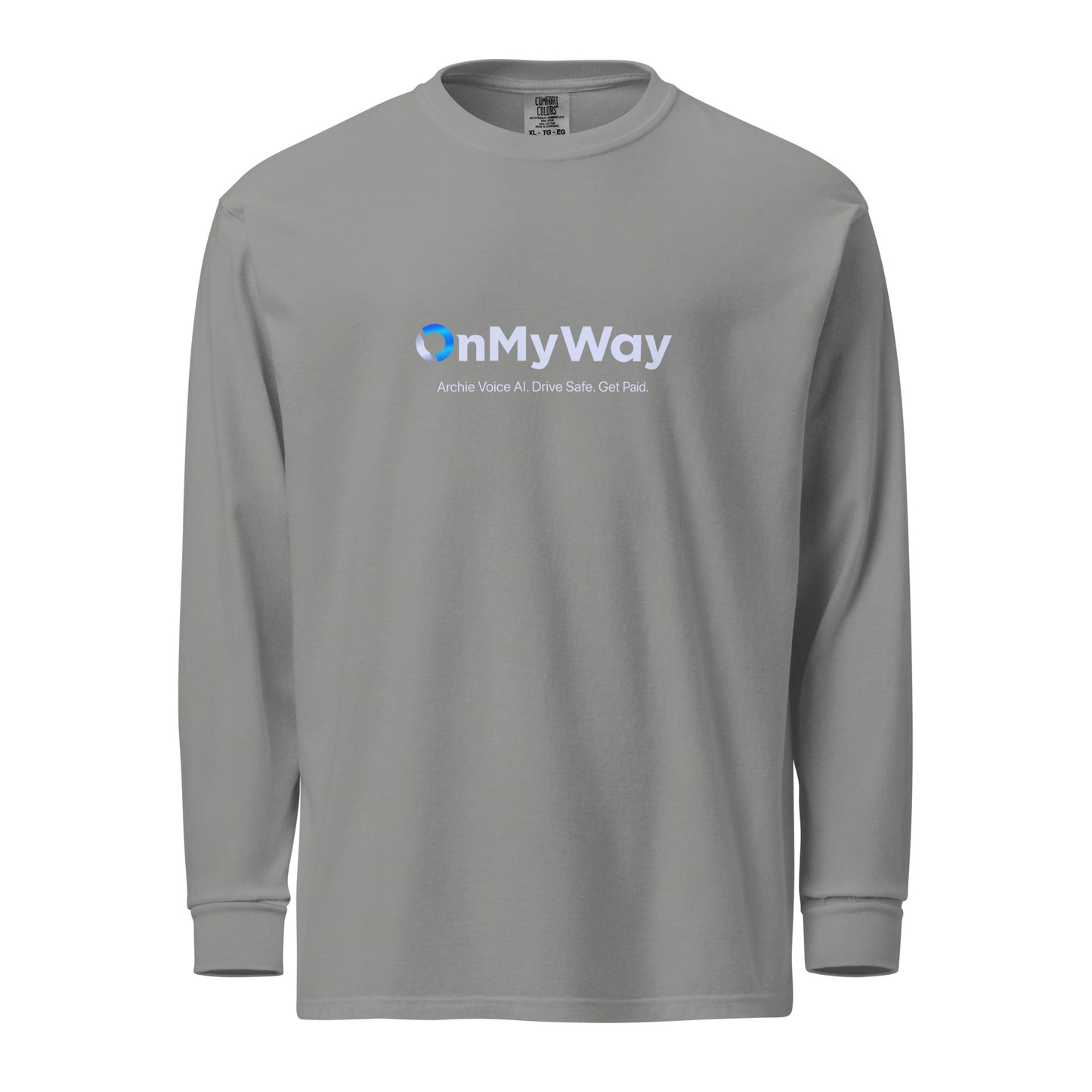 OnMyWay Garment-dyed heavyweight long-sleeve shirt