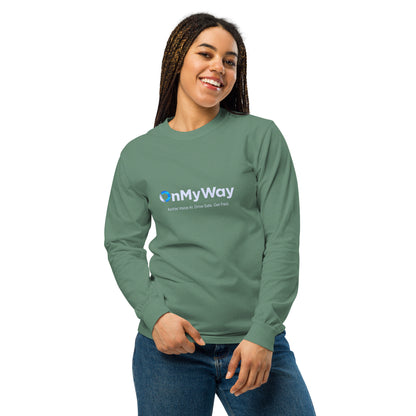 OnMyWay Garment-dyed heavyweight long-sleeve shirt