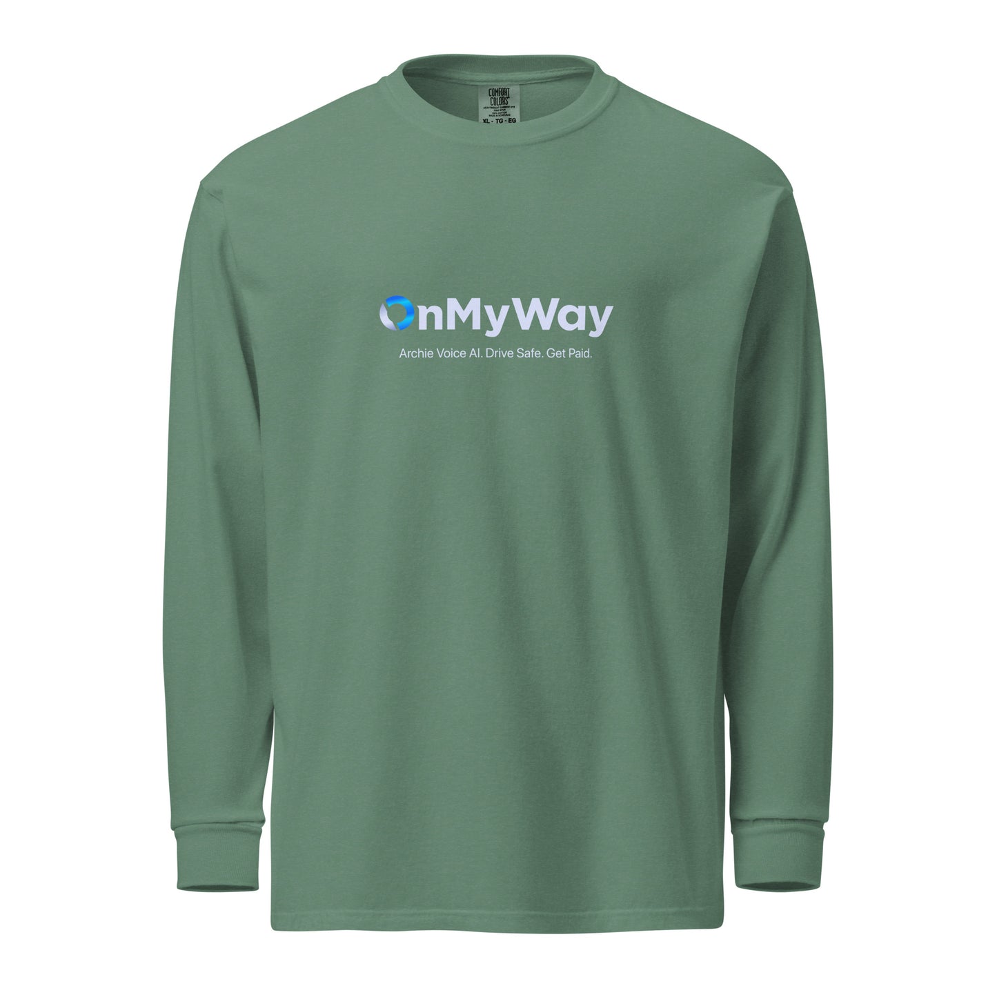 OnMyWay Garment-dyed heavyweight long-sleeve shirt