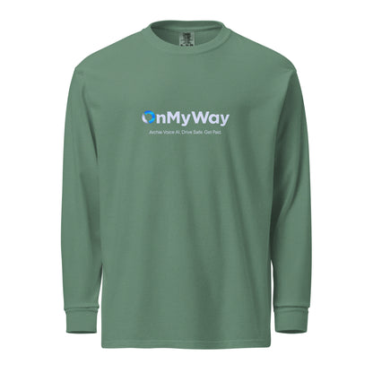OnMyWay Garment-dyed heavyweight long-sleeve shirt