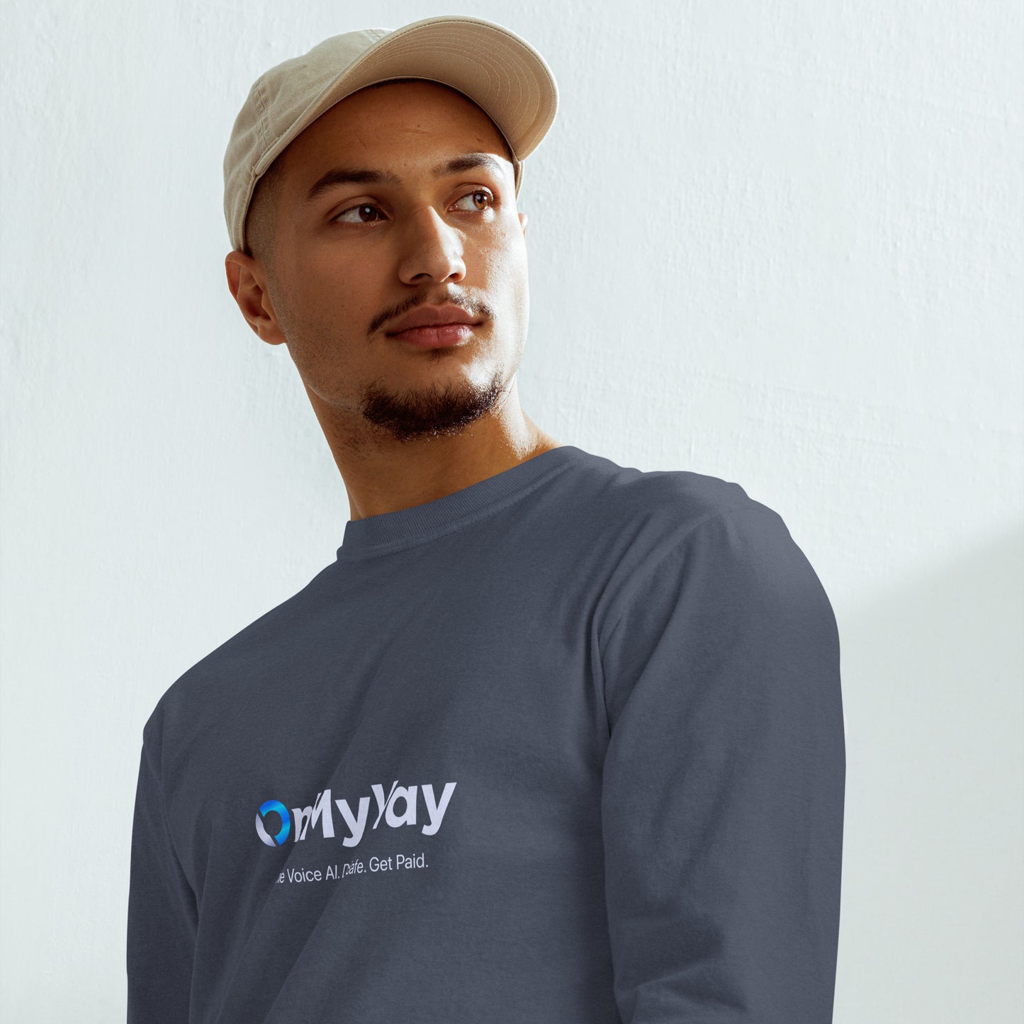 OnMyWay Garment-dyed heavyweight long-sleeve shirt