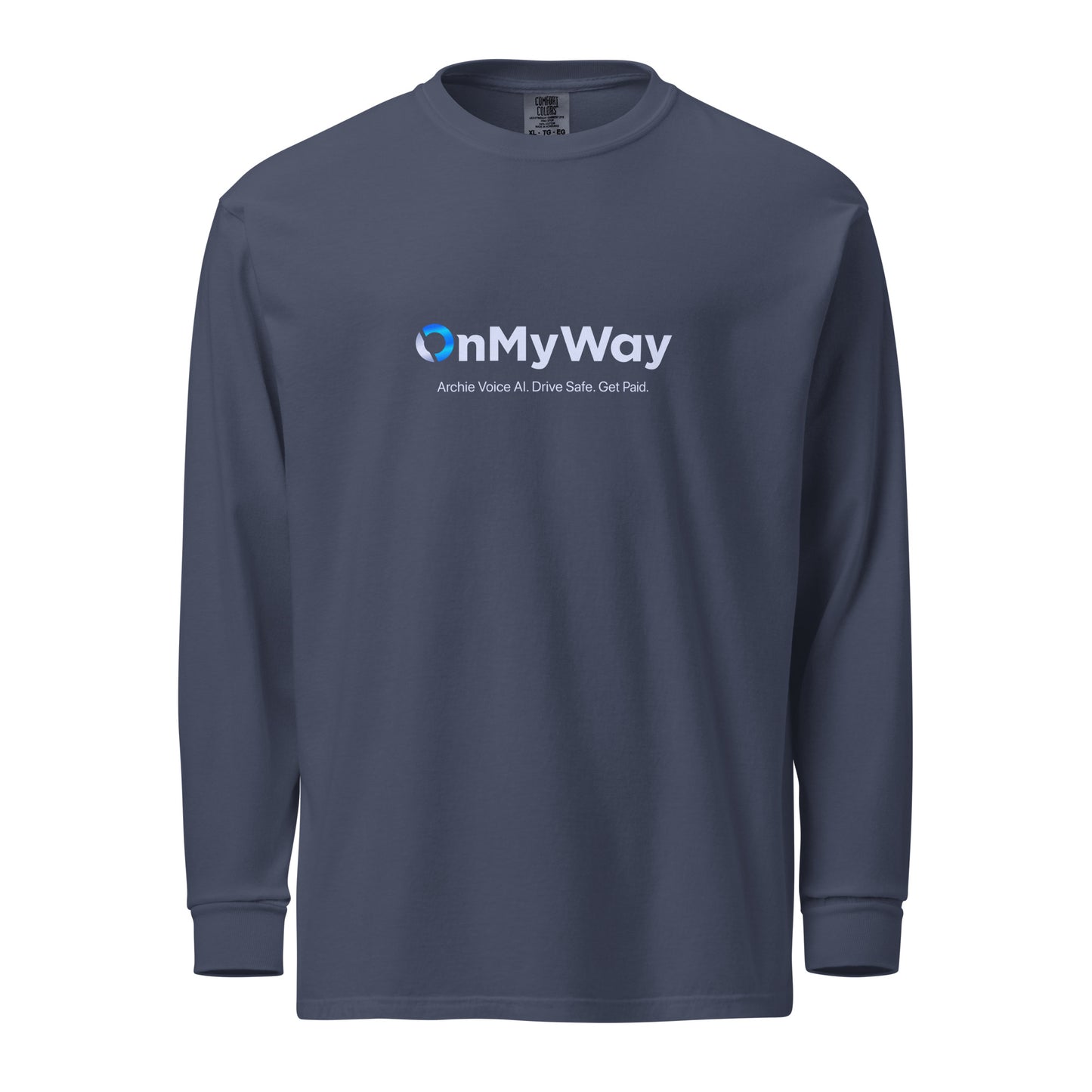 OnMyWay Garment-dyed heavyweight long-sleeve shirt