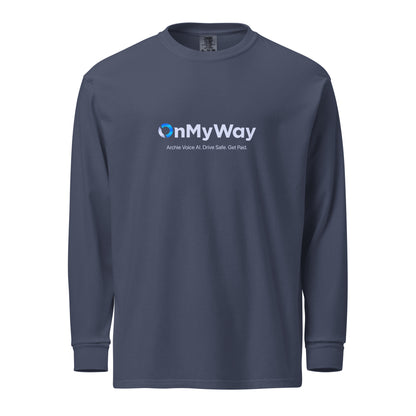 OnMyWay Garment-dyed heavyweight long-sleeve shirt