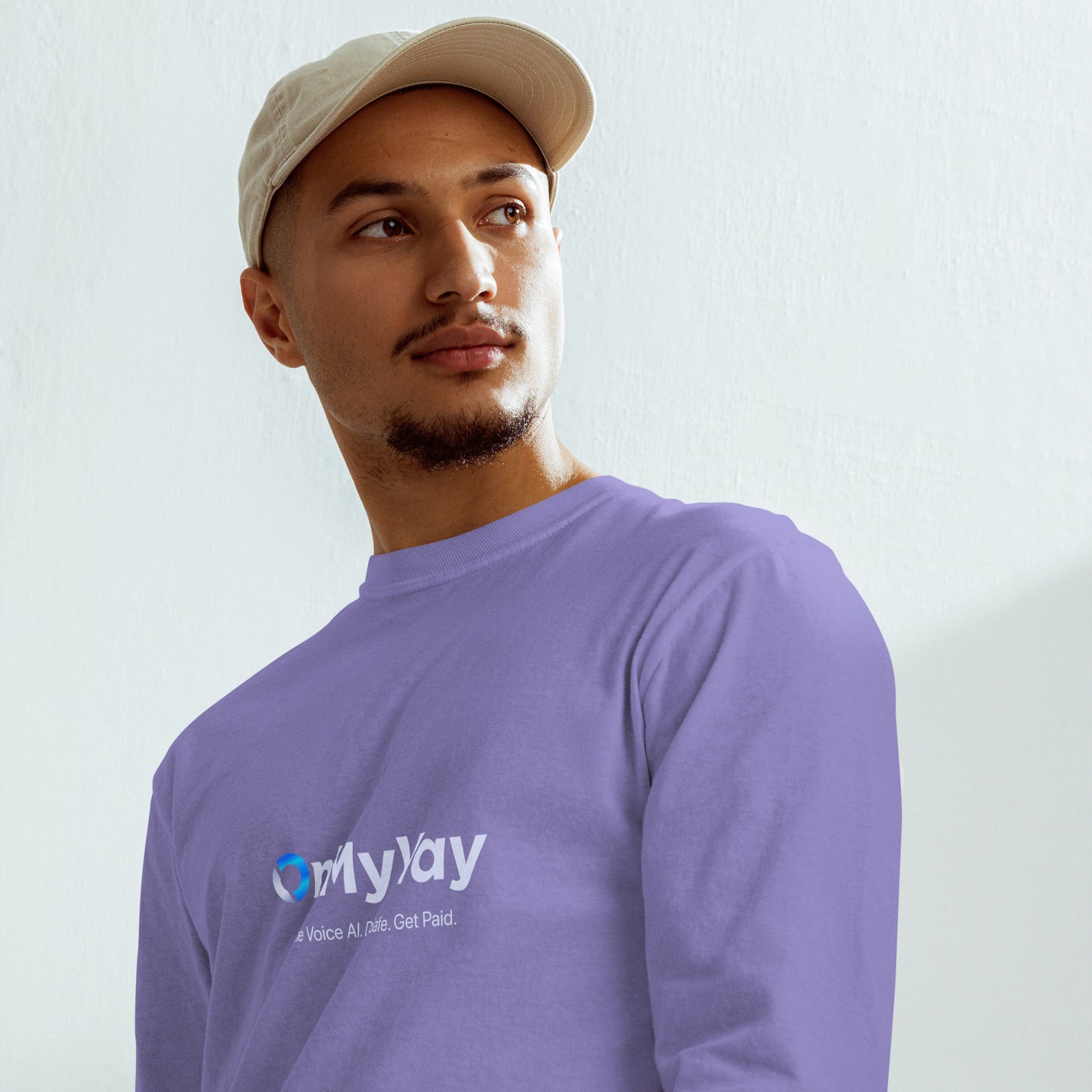 OnMyWay Garment-dyed heavyweight long-sleeve shirt