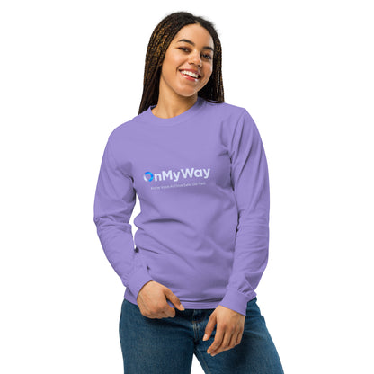 OnMyWay Garment-dyed heavyweight long-sleeve shirt