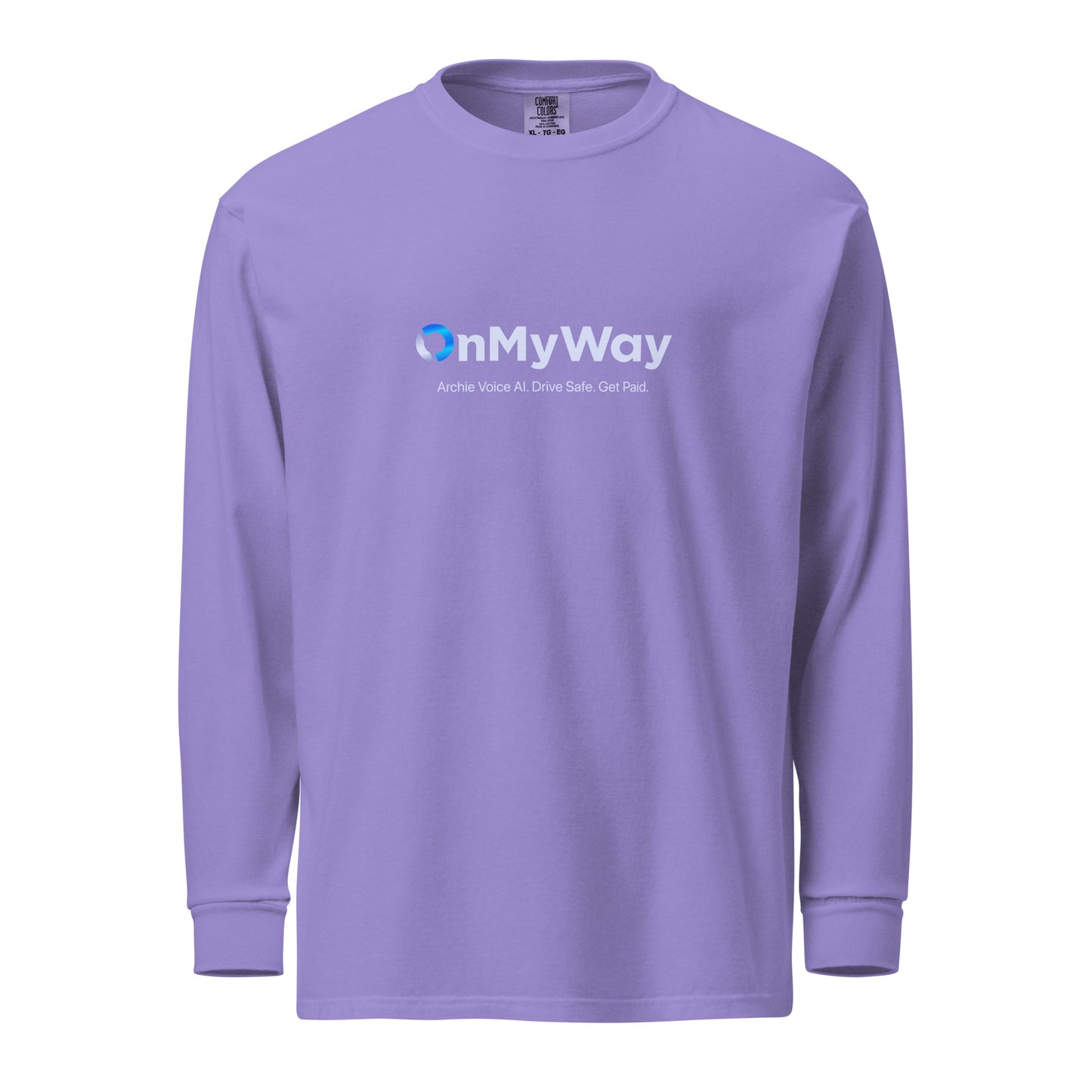 OnMyWay Garment-dyed heavyweight long-sleeve shirt