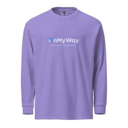 OnMyWay Garment-dyed heavyweight long-sleeve shirt