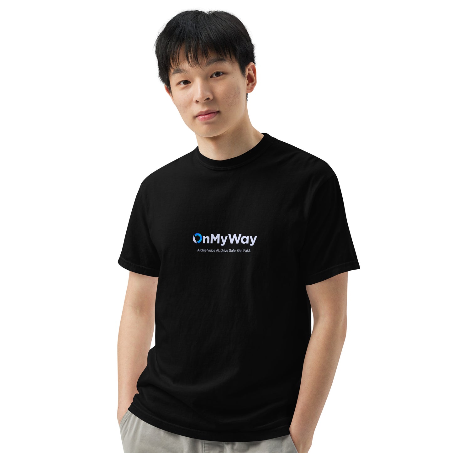 OnMyWay Unisex garment-dyed heavyweight t-shirt