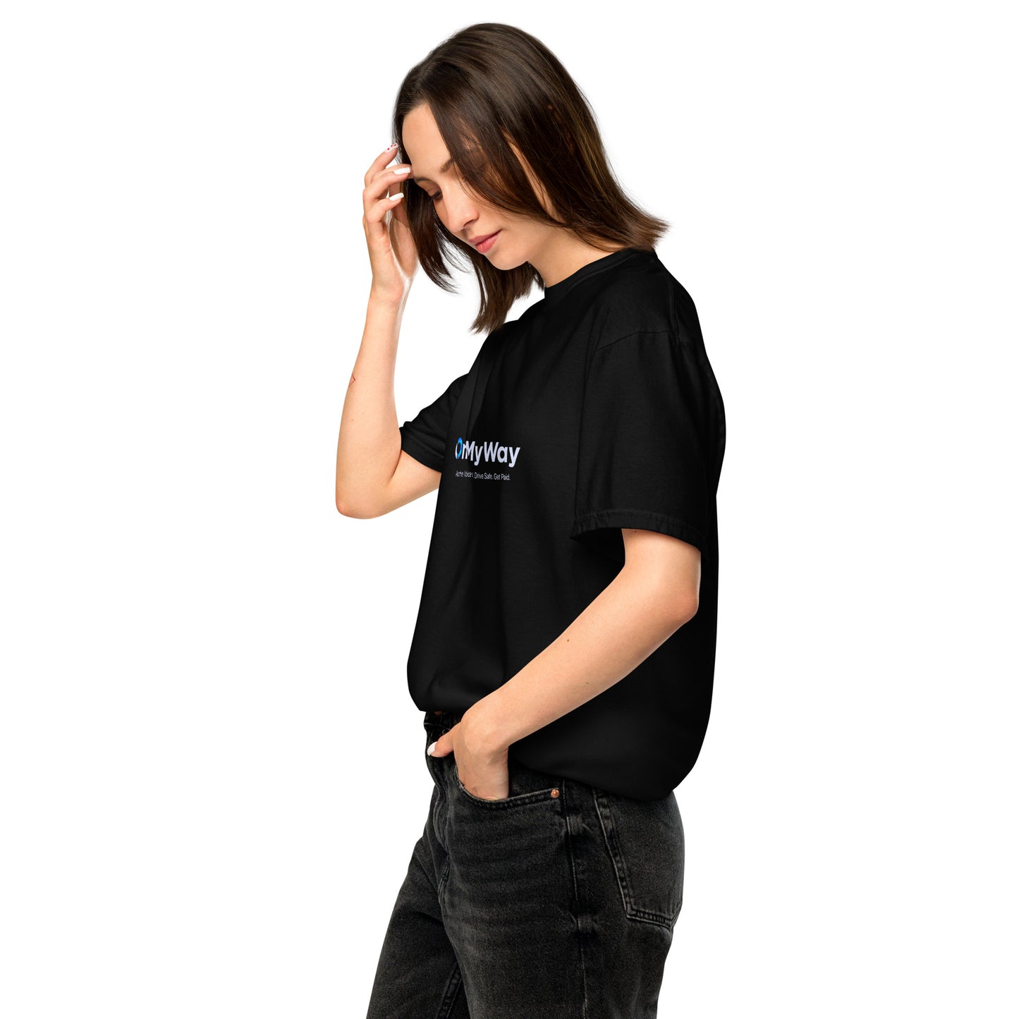 OnMyWay Unisex garment-dyed heavyweight t-shirt